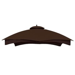 Brown Replacement 2-Tier Canopy for Lowe’s Allen Roth 10×12 Gazebo GF-12S004B-1