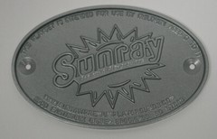 Sunray By Rainbow Swingset Playground Advertisement Aluminum Oval Disc NEW