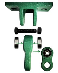 Heavy Duty Green Swing Hangers Screws Bolts Included Over 5000 lb Capacity Pl…