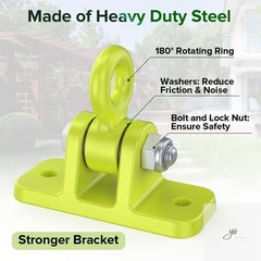 Swing Hangers for Wooden Sets Pack of 2 Heavy Duty Swingset Hardware with Lockin