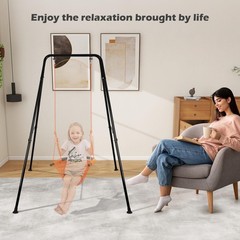 Baby Swing Stand, Foldable Baby Swing Frame, Heavy Duty Metal A-Frame Swing S…