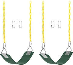 Outdoor Swing Set Replacement Seats – 66 Inch Anti-Rust Chains, 250lb Capacity