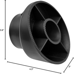 2.36″/60Mm Porch Swing Replacement Feet, Black Horseshoe-Shaped Plastic Leg Caps
