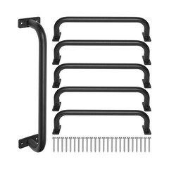 17 Inch Black Metal Safety Handles for Playground 6 Pack – Swing Set Accessor…