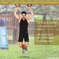 Set of 2 Non-Slip Solid Playground Safety Handles, Swing Set Kids Black 2pcs