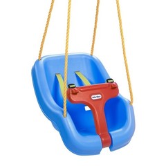 2-in-1 Baby Toddler Swing High Back Indoor Outdoor Swing W/ Safety Straps New
