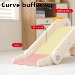 Kids Folding Slide is Suitable for 1-3 Year Old Children in Indoor and Outdoo…
