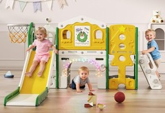 BIERUM 10 in 1 Toddler Slide Set – Baby for Toddlers Green Yellow Combo