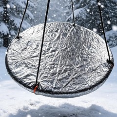 40-Inch Tree Swing Fabric with Protective Cover，Saucer Swing Cover，Round Sauc…