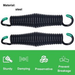Porch Swing Springs Hammock Chair Spring Hold up to 1300lbs Heavy-Duty Chrome…