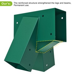 BeneLabel A-Frame 2 Swing Set Brackets, Heavy Duty Steel Swing Set Hardware w…