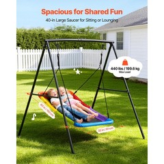 Uimoso Outdoor Swing Set with A-Frame Stand for Kids, 60 x 32 in, Backyard Use