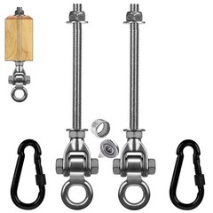 2-Pack Stainless Steel Swing Hangers Kit with 1500 LBS Load Capacity, Silent …