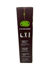 Swurfer Tree Swing Ring 3-in-1 Outdoor Tree Disc Swing Climbing Rope to Sit Stan