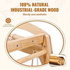 Uimoso Indoor Jungle Gym 7-in-1 Toddler Indoor Playground Wooden Climbing Toys M