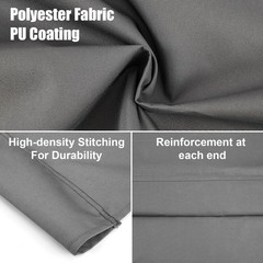 Outdoor Porch Swing SeatCover Replacement 600D Oxford Waterproof Gray 58.2X19.7″