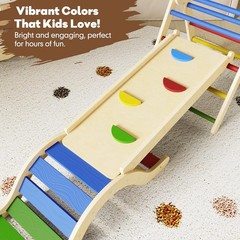 doowroodni 7in1 Wooden Pikler Triangle Set Toddler Climb