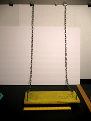 VINTAGE 1950’S MERRIPLAY ORIGINAL WOOD SWING WITH CHAIN LINKS – RARE