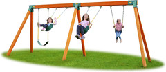 Classic Mkv DIY Swing Set Kit – Complete with Cedar Lumber, Easy 1-2-3 Brackets,