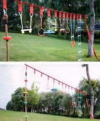 Ninja Rings Monkey Bars Swing Trapeze Bar Playground Swingset Rings Ninja Cou…