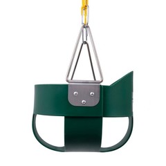 High Back Full Bucket Swing Seat Swing Set with 66 in Coated Chain,2PCS Snap …