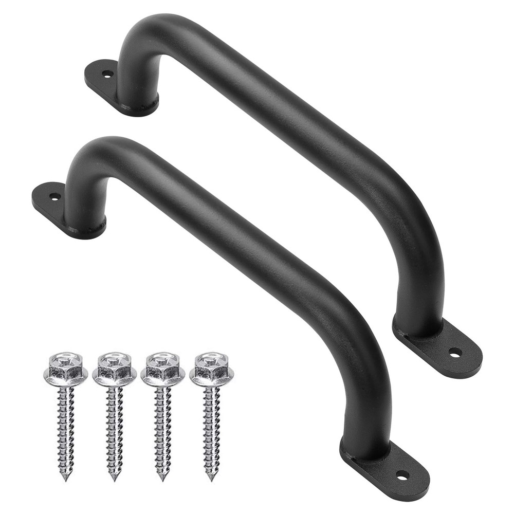 13” Black Playground Handles Safety Grab Bar Indoor & Outdoor 2pcs