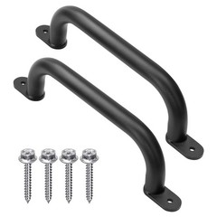 13” Black Playground Handles Safety Grab Bar Indoor & Outdoor 2pcs