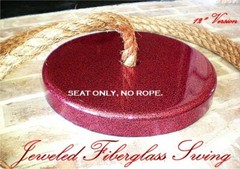 Custom Quality Sparkling Red Fiberglass Tree Swing Seat (Seat Only) 001FIB-12A
