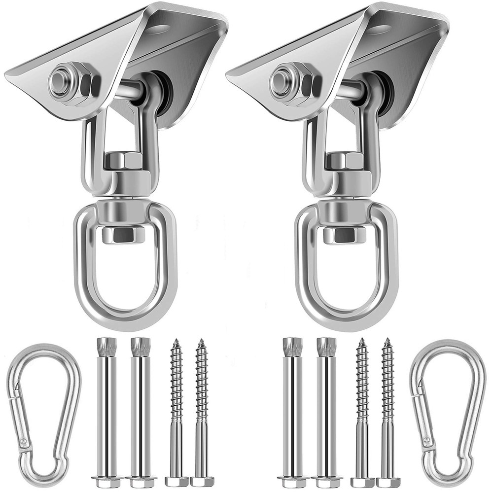 Swing Hangers for Wooden Concrete Swing Set, 2 Pack 1200 lb Capacity Antirust