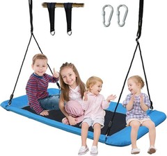 60” Large Rectangle Tree Swing Heavy Duty 800lb Capacity Giant Platform Outdoor