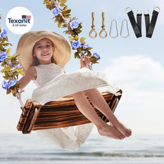 2026 Upgraded Wooden Swing Seat, 18″X 8″, Hanging Tree Swing for Adults & Kids,