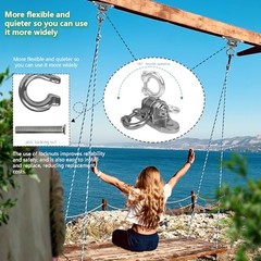 2 Swing Hardware Heavy Duty Swing Hangers Playground Porch Swing Sandbag Yoga