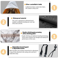 Outdoor Swing Cover,Porch Swing Cover,A Frame Patio Waterproof Replacement Ha…