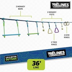 36ft. Ninja Adventure Kit, Slackline Obstacle Course and Outdoor Playground