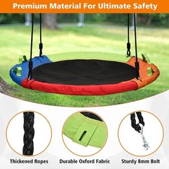 Tree Swing, Saucer Swing, 48 inch 900lbs Weight Capacity, with Adjustable Han…