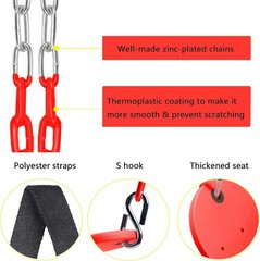 Swing Seat 66″ Heavy Duty Coated Iron Chain Sensory Swing Therapy Swing