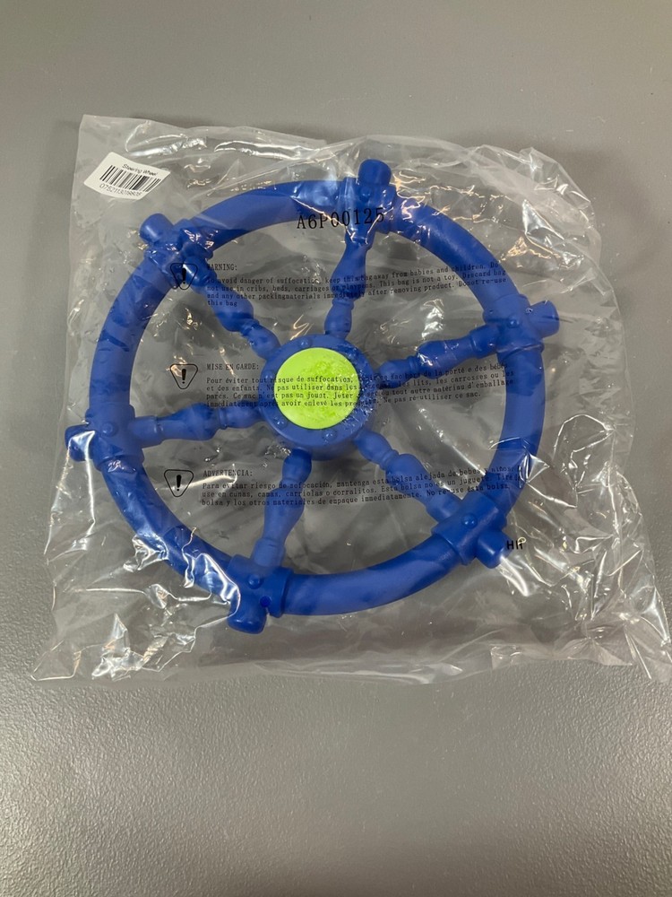 Backyard Discovery Premium Steering Wheel – Blue and Lime – NO HARDWARE