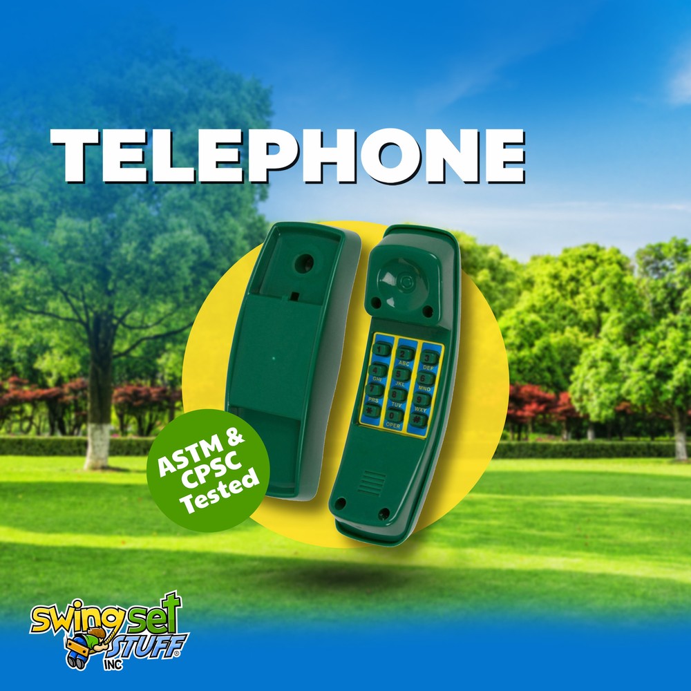SWING SET STUFF TELEPHONE GREEN fort playground park accessories outdoor 0007
