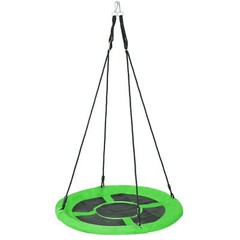 40” Round Saucer Tree Flying Swing Set Seat Max 800LBS Adjustable Ropes Green
