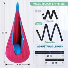 Sensory Swing for Kids, Indoor Outdoor Use – Pink/Blue
