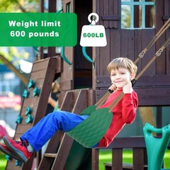 SELEWARE Heavy Duty Swing Seats for Kids & Adults, Non‑Slip Flat Plastic & U‑…