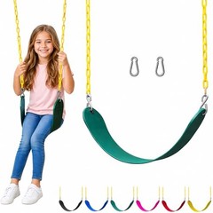 Swing for Outdoor Swing Set – Swing Seat Replacement Kit with 1 Pack Green