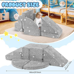 5Pcs Foam Climbing Blocks for Toddlers 1-3, Safety First Toddler Climbing Toys I