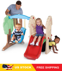 Little Tikes Hide and Seek Climber and Swing Playset, for Ages 3+, Multi-Color