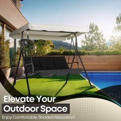 Replacement Canopy for 2-Seat Swing – UV Waterproof Outdoor Patio Glider Cover
