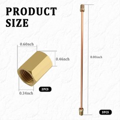 Brake Line Kit 3/16 Copper Nickel 8 Inch Rear