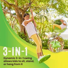 Disc Tree Swing – Swing Sets for Backyard, Outdoor Swing Playset,
