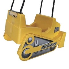 Bulldozer Toddler Single Swing Seat Heavy Duty Rope Outdoor Child Playground