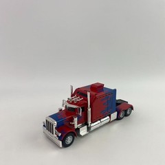 Cybercase 1:24 Scale Toy Semi Truck Model, Pull Back Truck Toy with Rear Wheel S