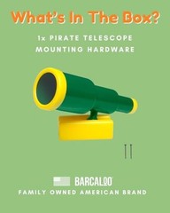 Kids Playset Telescope – Outdoor Backyard Playground Telescope – Green